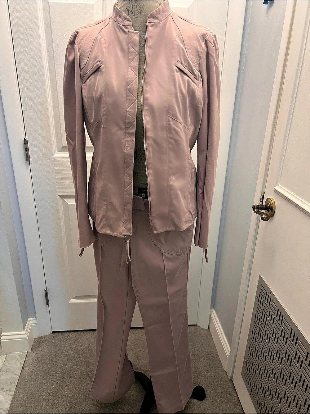 bebe Pink Utility Pantsuit Size Medium